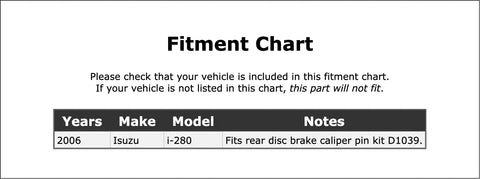 Premium Front Disc Brake Caliper Pin Kit For 2006 Isuzu I280 Heavy Duty OE Replacement Hardware Ensures Smooth Steering And Safe Stopping Power When You Need It Most On Any Rough Road