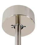 EDUJUAN Ceiling Fan Light with Remote, 3 Blades DC Motor, 3 Color, 22W for close-up of ceiling mount structure, metallic finish.