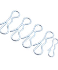 5 Piece Heavy Duty Alloy Steel Cotter Pins Silver Lockfasteners For Industrial Sci Work Replace Old Rusted Parts Strong Corrosion Resistant Clips set of silver metal clips