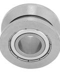 Heavy Duty V Groove Roller Guide Sealed Ball Bearing Built Like a Tank for Textile Machinery and Machine Tools Featuring Heat Treated Steel, 15mm x 41mm x 20mm.