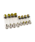 Assorted Glass Tube Fuses Kit with Fast Blow Action for Electronics Projects 5x20mm 6x30mm Visible Fuses