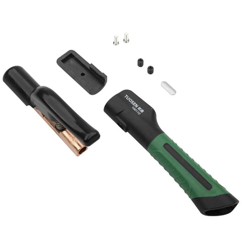 Heavy Duty Welding Electrode Holder Pliers With Non Slip Grip For 600A And 800A Stick Rods Efficient Copper Clamp Tool disassembled view