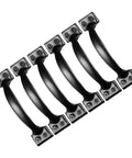 Set of six Vintage Black Metal Cabinet Pulls 6 Inch Drawer Knobs For Kitchen Cabinet Doors Hardware Durable Metal Drawer Pulls