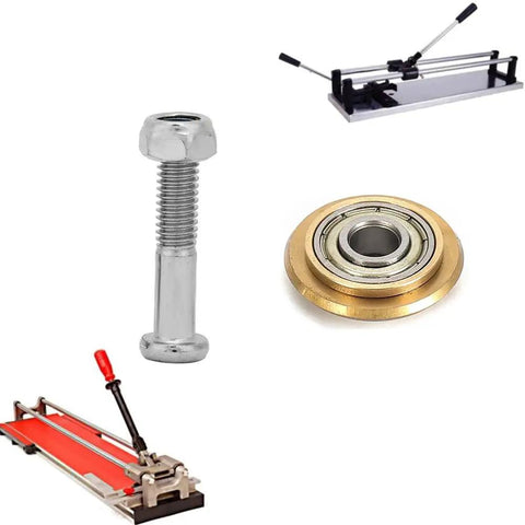 Two Pack Built Like A Tank Tile Cutter Replacement Wheel Featuring Premium Tungsten Carbide Bearing And Quick Bolt Lock Nut For Glazed Ceramic Glass Manual Cutting Slick Glide Cuts Zero Hassle