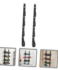 Heavy Duty Adjustable Wall Storage Straps For Garage Organization Rock Solid Wall Mount System shown hanging with tools organized.