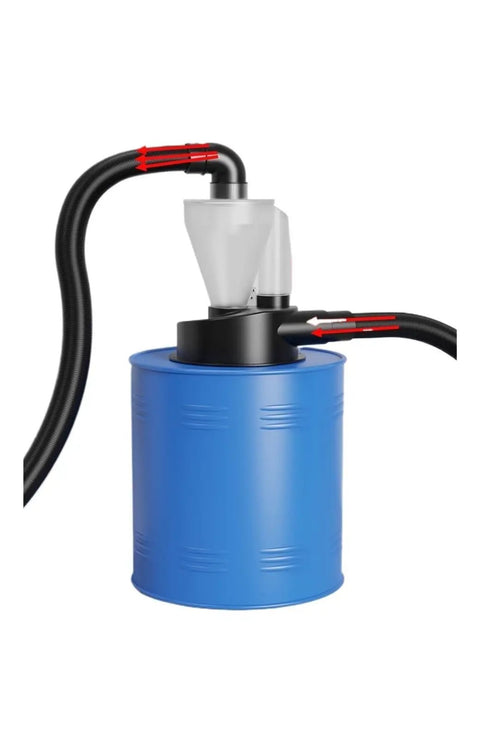2.5 Inch Woodworking Dust Collector With Dual Filtration Cyclone System, Turbocharged Suction, Industrial Separator For Heavy Duty Shop