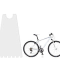 Lightweight Portable Bicycle Stand For Parking And Display with a white mountain bike for easy floor installation