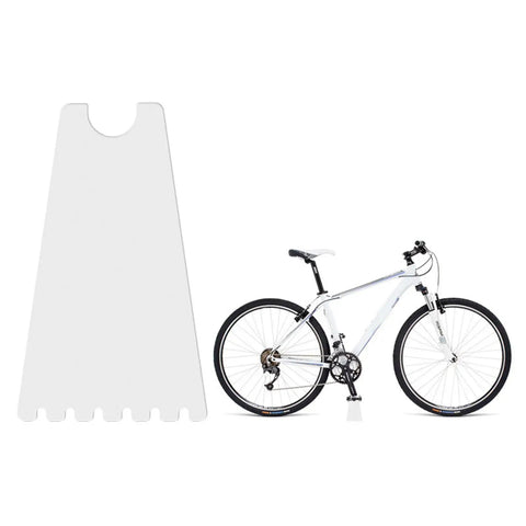 Lightweight Portable Bicycle Stand For Parking And Display with a white mountain bike for easy floor installation