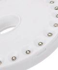 Close-up of LED lights on a Portable Round Camping Lantern With LED Lights For Outdoor Use Waterproof Tent Light For Hiking And Survival Emergency Lighting That Keeps You Lit All Night Durable Battery Saver Design For Rough Weather And Long Trips