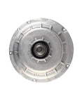 Bulletproof Dual Clutch Gearbox 0B5141030E DL501 Transmission For Audi A4 A5 A6 A7 Q5 seen from above, showcasing its aluminum casing and central bearing.