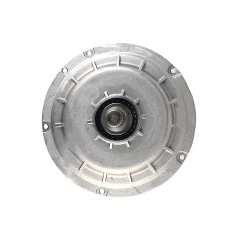 Bulletproof Dual Clutch Gearbox 0B5141030E DL501 Transmission For Audi A4 A5 A6 A7 Q5 seen from above, showcasing its aluminum casing and central bearing.