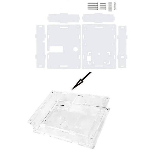 Dope DIY Graphic Transistor Tester Kit With LCD Display clear case assembly parts and assembled compact housing
