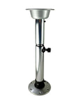 Built Like A Beast Stainless Steel Telescopic Table Legs For Dining Rooms And Road Trip Rigs height adjustable from 53 to 75 cm.