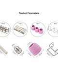 Premium Pl60 Plasma Cutter Torch Consumables Kit includes 10 durable nozzles and electrodes, featuring various sizes and materials.