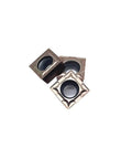 Heavy Duty Carbide External Turning Insert SCMT09T304 for Stainless Steel CNC Lathe Tools, showing three indexable inserts.