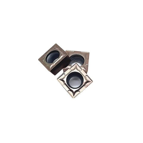 Heavy Duty Carbide External Turning Insert SCMT09T304 for Stainless Steel CNC Lathe Tools, showing three indexable inserts.