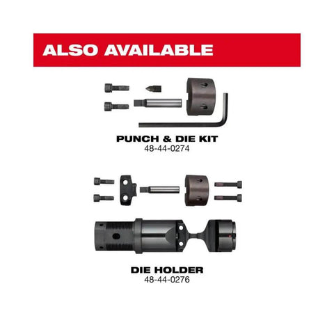 Punch and Die Kit and Die Holder for 10 Gauge Nibbler With Variable Speed And Tool Free 360 Die Holder Rotation