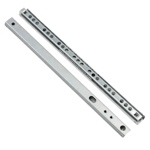 2 Pack Ball Bearing Drawer Slides 14 Inch Steel Smooth Gliding Furniture Slides For Kitchen Office And Workshop Drawers 342mm Long Heavy Duty Hardware, shown side by side