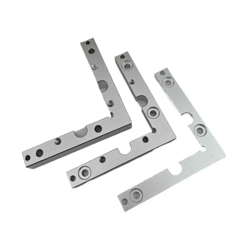 Heavy Duty CNC Machined L Bracket 5 10 15mm Thickness For Stable Rugged Mounting On CNC Machines And 3D Printers M6 Hole 15mm Durable Metal Hardware Part Built To Last A Long Time Compatible With Carvera And Carvera Air, angled metal brackets