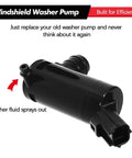 Windshield Washer Pump With Grommet Replacement Fits Ford Escape Focus F150 F350 Mustang Ranger Taurus Mazda B2300 B2500