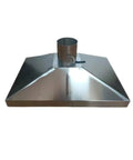 Shop Built Stainless Steel Fume Hood Bell Shaped Welding Smoke Extractor For Solid Fume Collection versatile duct connector