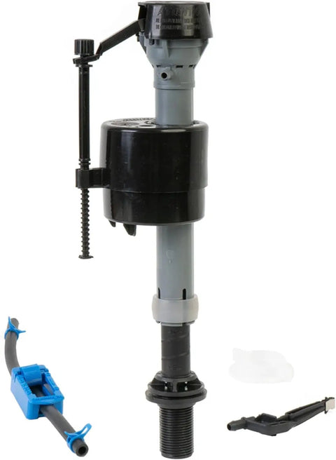 Premium Universal Toilet Fill Valve For Quiet, Powerful Flush, Adjustable Height 9 To 14 Inches, Roller Clamp Water Saving
