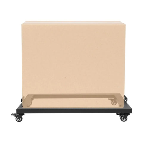 Heavy Duty Furniture Moving Dolly Set Two Pack with Adjustable Baffles and Hollow Center Frame for Irregular Bases, Four Locking Swivel Wheels, Ultra Sturdy Moving Cart for Sofas, Couches, Tables, Beds, and Appliances on box