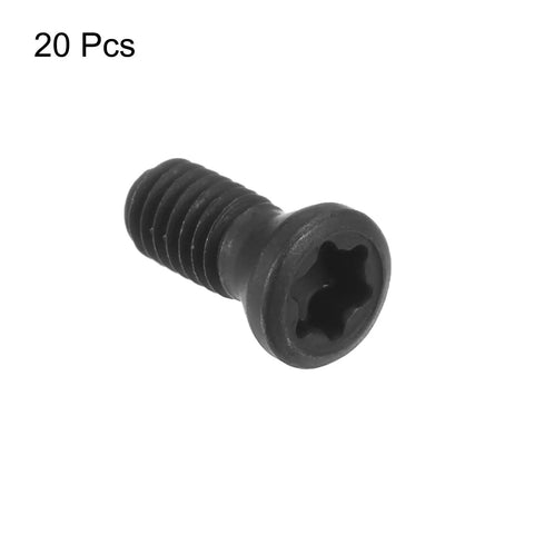 Rock Solid M3.5 X 10mm T15 Torx Countersunk Head Machine Screw, 12.9 Grade Alloy Steel, for CNC Toolholders, single screw view.