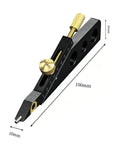 Pro Level Guitar Nut Scribe Tool And Dead On Saddle Height Marker For Acoustic Classical Repairs Durable Aluminum And Brass Build Black Grip, 100mm size