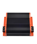 Heavy Duty DCDC Battery Charger For Rv Camper Truck And Jeep Powers Up Lithium LiFePo4 And Lead Acid Batteries At 12 Volt 20 Amp with black and orange casing.