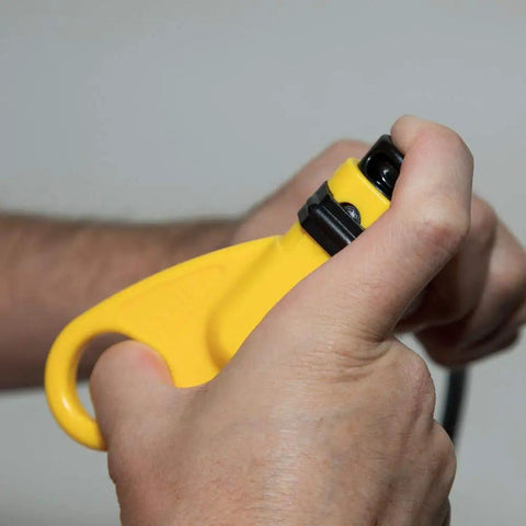 Pro Grade Radial Cable Stripper With Sliding Cable Stop For Fast Clean Coax Prep Universal RG59 RG6 RG6Q Ready Dual Level Coax Prep Tool Handy For Electricians And Tech Pros
