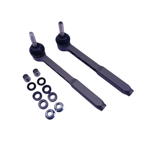 Heavy Duty Adjustable Bump Steer Outer Tie Rod Kit For Porsche 996 997 CNC Billet Aluminum components shown with spherical joints.