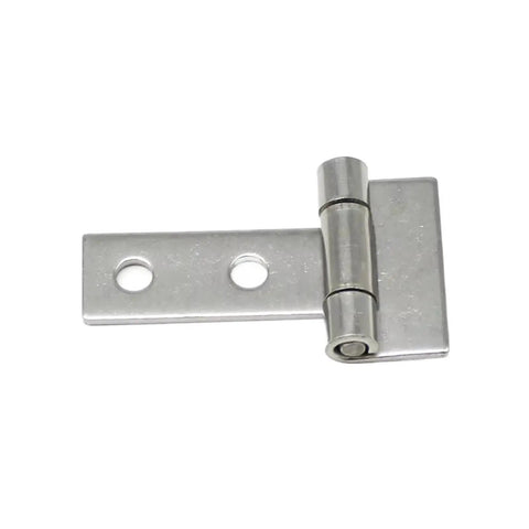 Flat Folding T Shaped Welded Hinge In Stainless Steel 304 Single Piece Beefy Heavy Duty Hardware For Cabinets Doors And Furniture Rust Resistant
