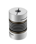 Tough As Nails Aluminum Corrugated Shaft Coupler Designed For A Snug Nema Stepper Motor Fit with 40mm OD and 55mm length.