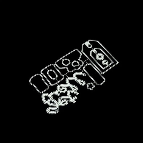 Clear Stamp And Die Set For Card Making And Scrapbooking With Carbon Steel Dies And TPR Stamp Material Easy To Use On Any Acrylic Block