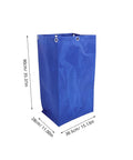 Industrial Cleaning Cart Bag Replacement Sturdy Polyester Janitorial Trolley Bag Liner Built For Workhorse Performance With Leakproof Design Large Capacity For Organizing Cleaning Tools In Supply Closets And Demanding Environments, blue 90cm x 38.5cm x 28cm
