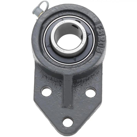 Two Pack Three Bolt Flange Mount Ball Bearing Unit With UC205 16 Insert Bearing Cast Iron Housing FB205 1 In Bore 5 16 In Bolt