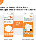 KF94 4 Layer Disposable Face Masks For Adults Large 20 Pack Made In Korea 100 Percent Certified By KFDA packaging in Korean and English