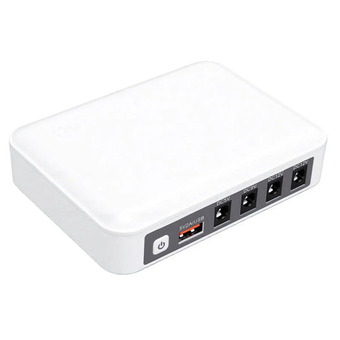 Portable Mini Ups Boasting Hella Reliable 6000Mah Backup Power For Seamless Router Modem And Security Camera Operation Keeping Your Entire Home Network Running Smooth As Butter When The Grid Drops, compact white power supply unit.