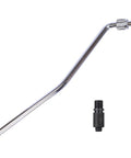 Killer Heavy Duty Electric Guitar Tremolo Arm Coupling Kit With Push In Locking Socket System Upgrade That Locks Your Whammy Bar Rock Solid Preventing Wobbles So You Can Focus On Riffs And Play Smooth All Night Long chrome tremolo arm and black socket