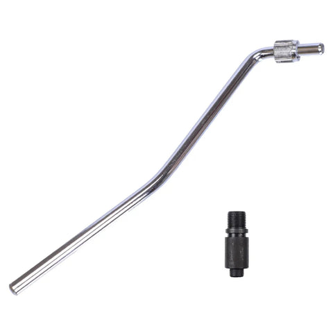 Killer Heavy Duty Electric Guitar Tremolo Arm Coupling Kit With Push In Locking Socket System Upgrade That Locks Your Whammy Bar Rock Solid Preventing Wobbles So You Can Focus On Riffs And Play Smooth All Night Long chrome tremolo arm and black socket