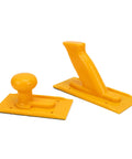 Tough As Nails Table Saw Push Block Kit Twin Grip tight safety sticks, heavy duty ABS, yellow color, two pieces for woodworking.
