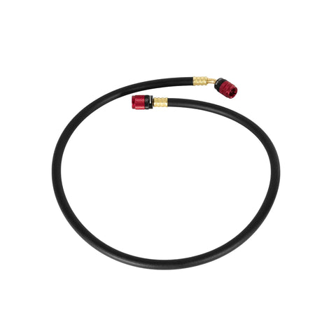 36 Inch Easy Seal Hvac Refrigerant Charging Hose With 1 4 And 5 16 Sae Fittings No Sweat Leak Block Smooth Swivel Neck For Mini Split Ac Fixing And Tight Squeeze Service Runs