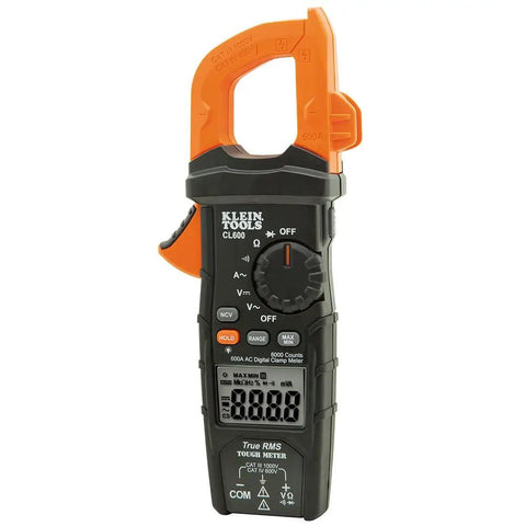 Digital Clamp Meter With Autorange TRMS For Electricians, Measures AC Current, AC And DC Voltage, Backlit Display