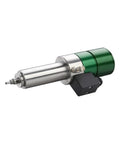 Heavy Duty Water Cooled PCB Spindle Motor Using Angular Contact Ball Bearings Axial Preload And Silent Cooling Setup Built Tight For Fast Circuit Board Routing That Runs Damn Smooth Through Every Job, silver and green