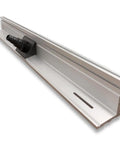 Heavy Duty Solid Aluminum Router Table Fence Four Feet Long Pro Crafted with dust collection tracks and pivot handles.