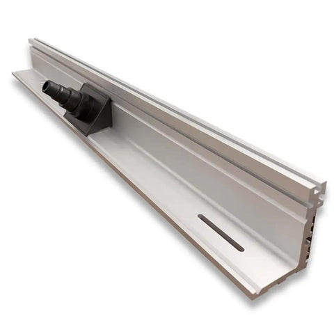 Heavy Duty Solid Aluminum Router Table Fence Four Feet Long Pro Crafted with dust collection tracks and pivot handles.