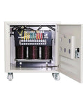 8 kVA 3 Phase Isolation Transformer For Industrial Use Dry Type Copper Winding Heavy Duty Step Up And Step Down 480V To 120V 3 Phase Voltage Converter, open cabinet