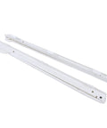 One Piece Drawer Runners Slides With Hidden Roller Bearing White Drawer Slides For Ultra Smooth Quiet Open And Close Durable Track