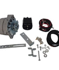 Front 10Si Alternator Bolt On Swap For Ford 8N 2N 9N 1939-1951 Heavy Duty 12V 63A Generator Swap With Internal Reg And Ext Fan V1 Pulley parts layout